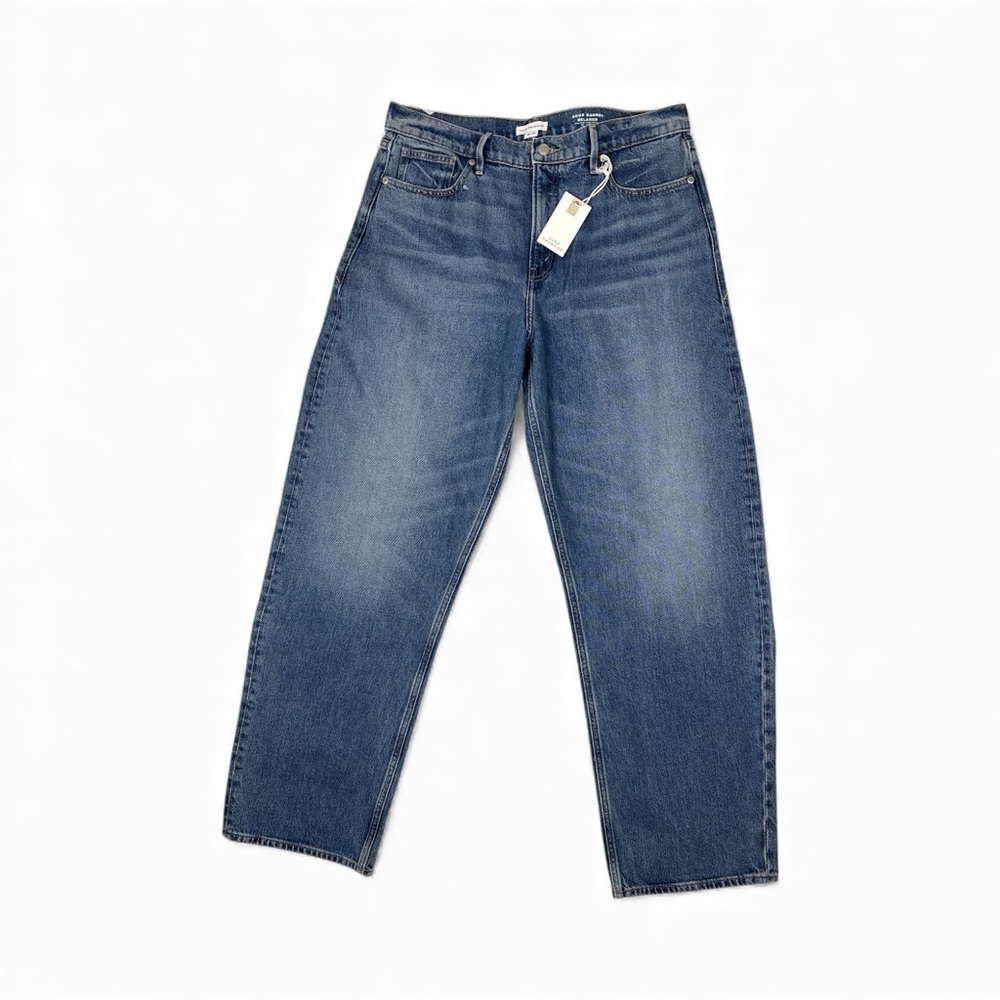 NWT Good American Good Barrel Relaxed Jeans 31x32 Size 12 - Picture 2 of 8